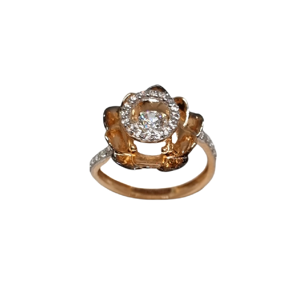 18K Rose Flower Shape Modern Ring MGA - LRG1290