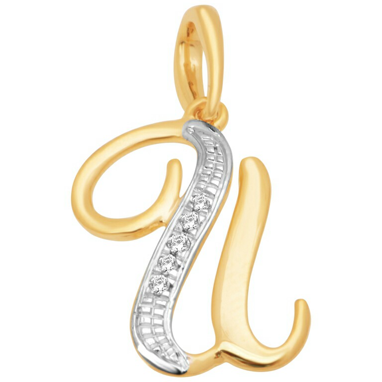 18k gold real diamond pendant mga -...