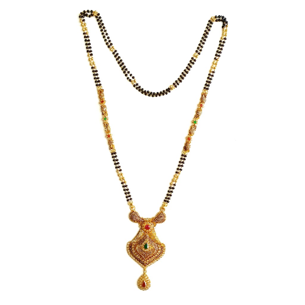 22k Gold Antique Mangalsutra MGA -...