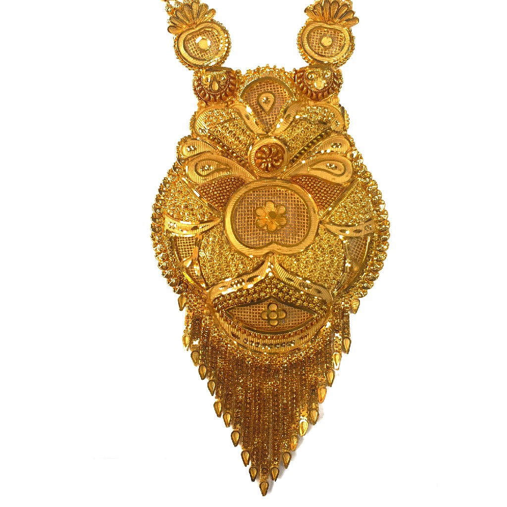 One gram gold forming necklace set mga - gfn0019