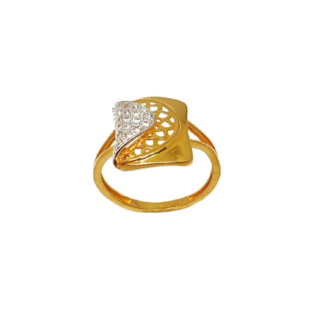 22K Gold Square Shaped Ring MGA - L...