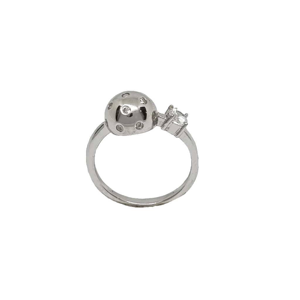 Modern Design Ring In 925 Sterling...