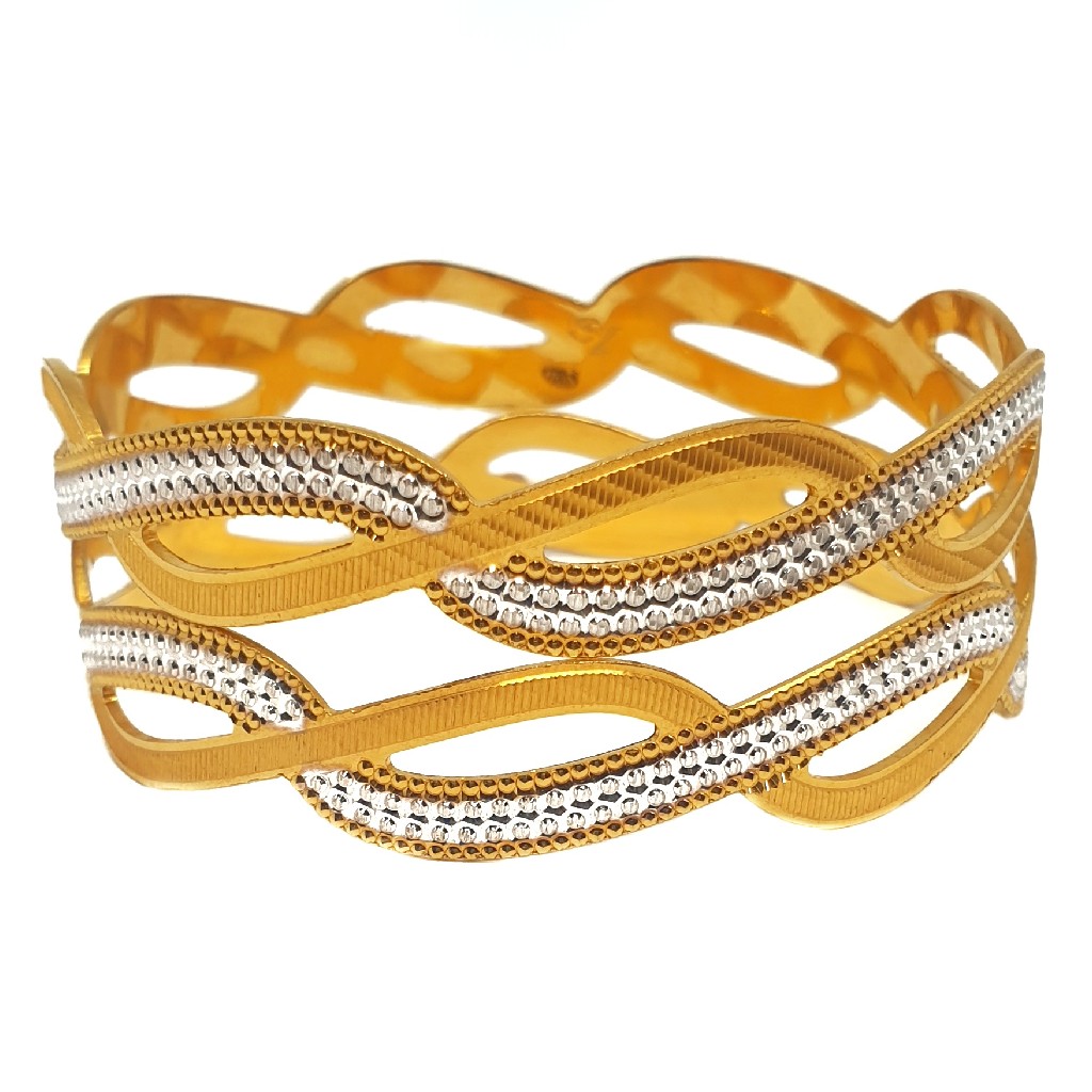 One gram gold plated 2 piece bangle...