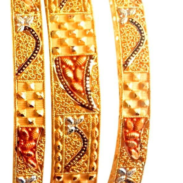 22k Gold Kalkatti Fancy Kada Bengals MGA - GP069