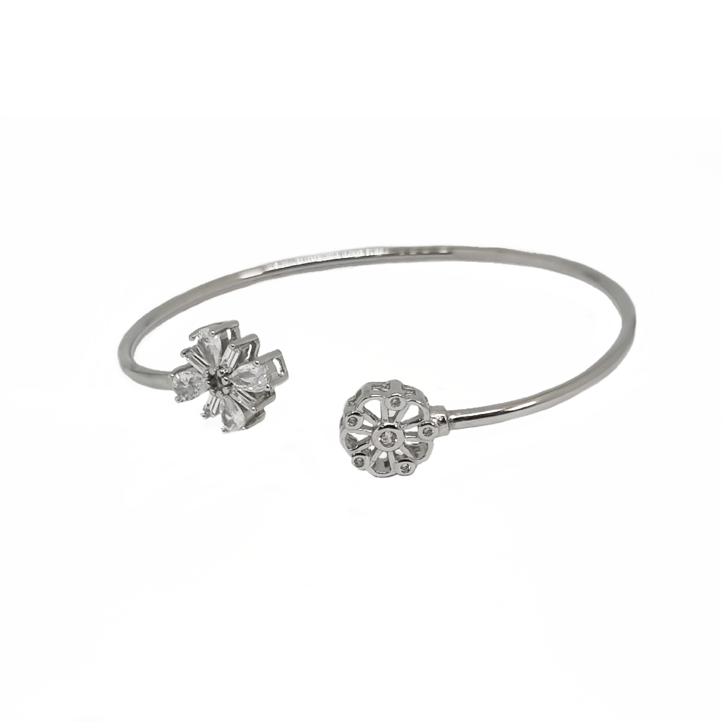 Floral Design Kada Bracelet In 925...