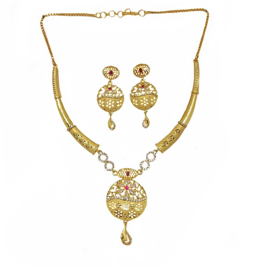 Beautiful 1 Gram Gold Plated Neckla...