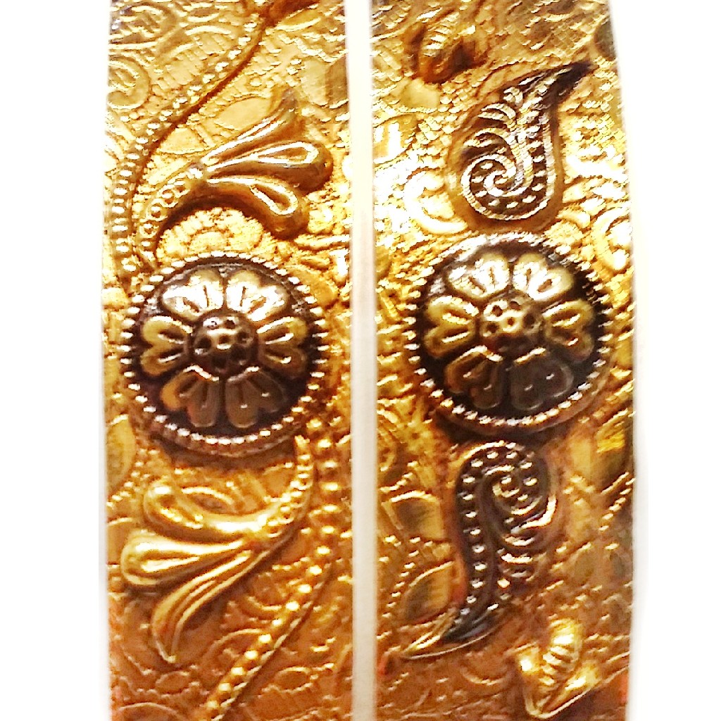 22k Gold Antique Designer Kada Bangles MGA - GP036