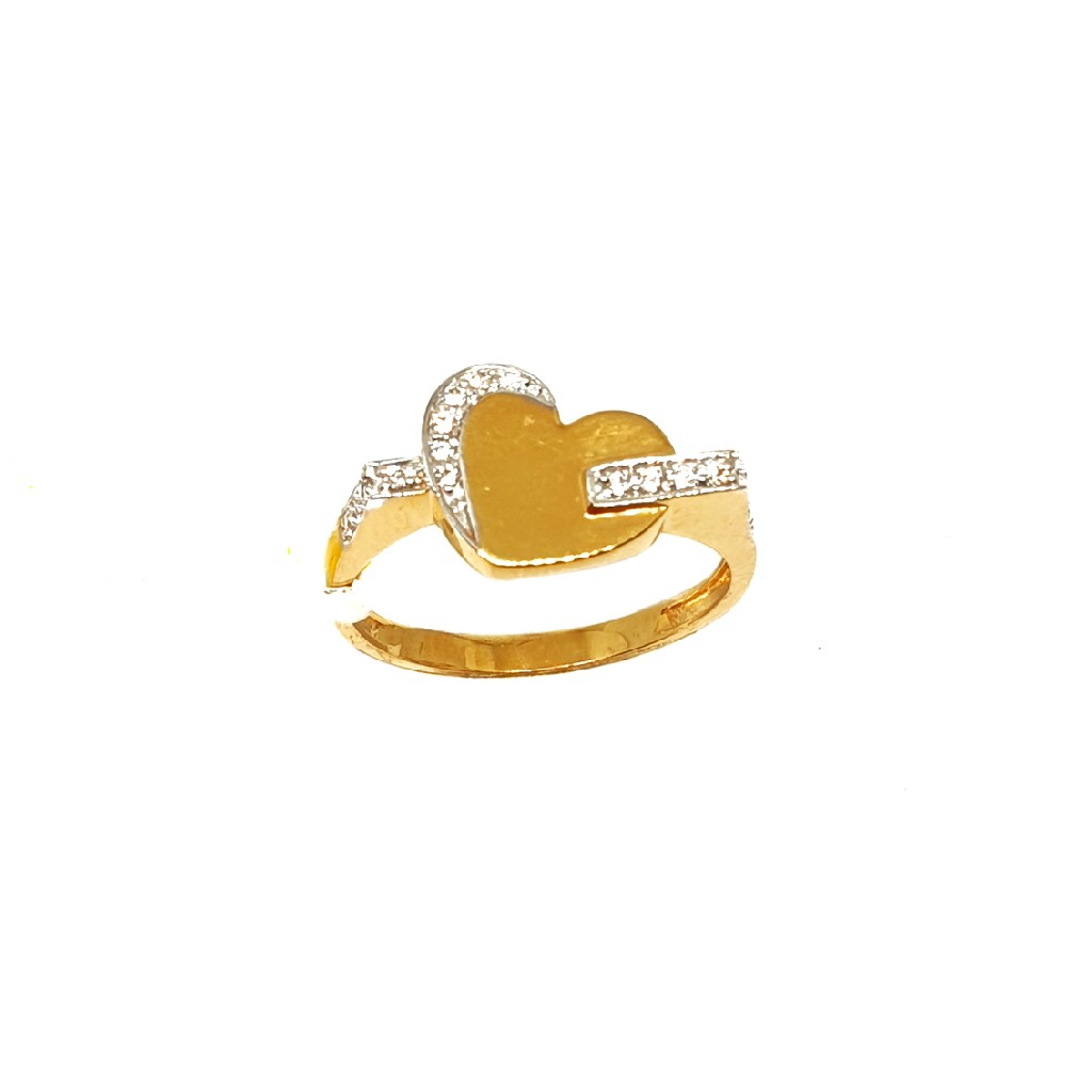 22K Gold Heart Shaped Ring MGA - LR...