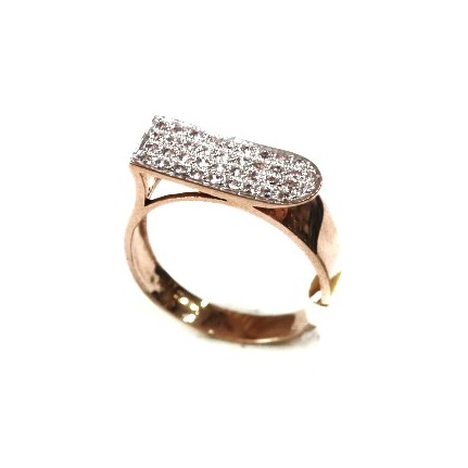 18k rose gold ring mga - rgr004