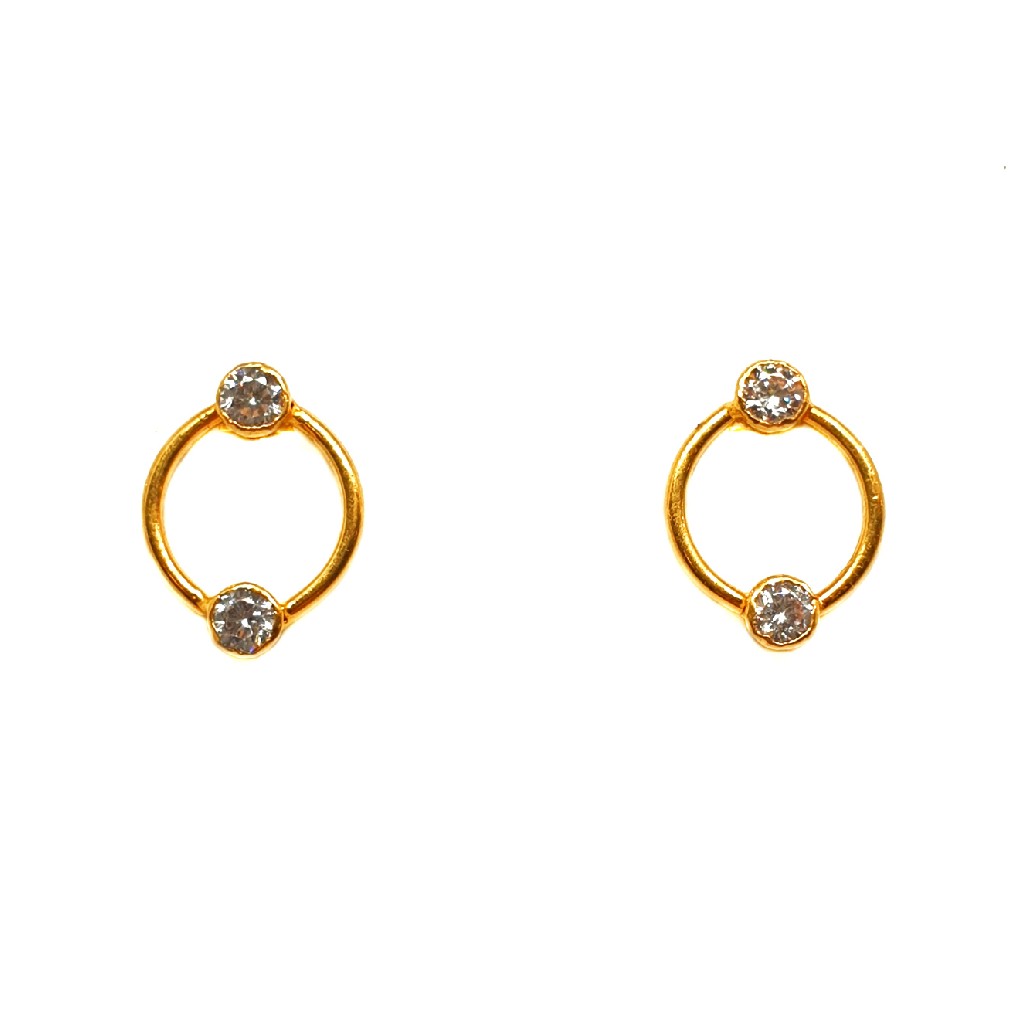 22K Gold Designer Earrings MGA - BT...