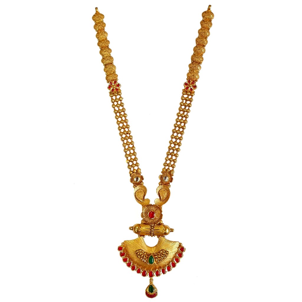 22K Gold Antique Designer Necklace...