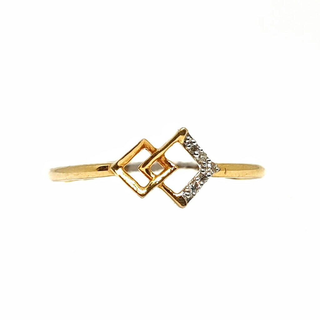 18k gold real diamond ring mga - rd...