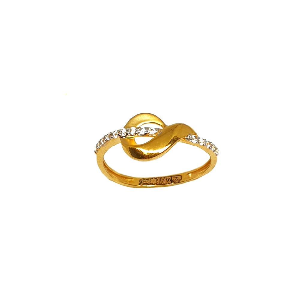 22K Gold Designer Ladies Ring MGA -...