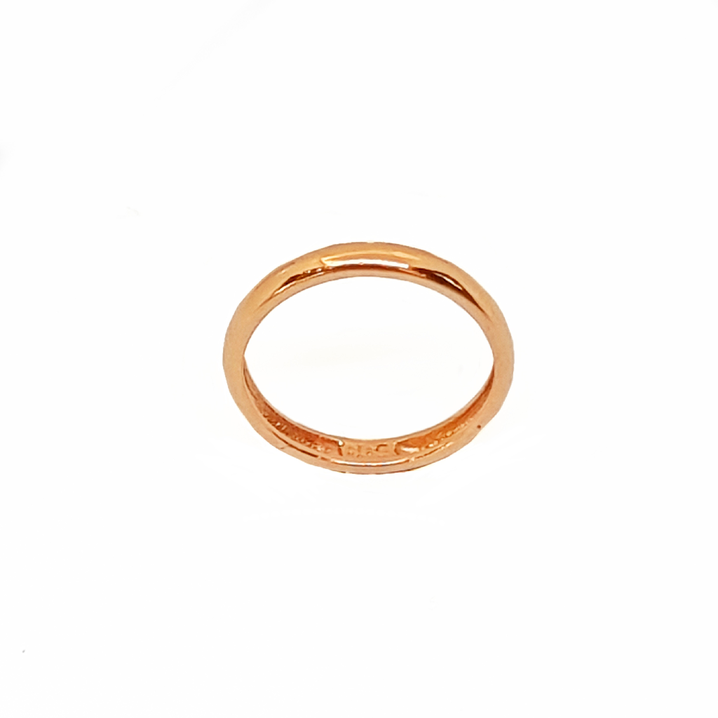 Plain Rose Gold Band In 18K Gold MG...