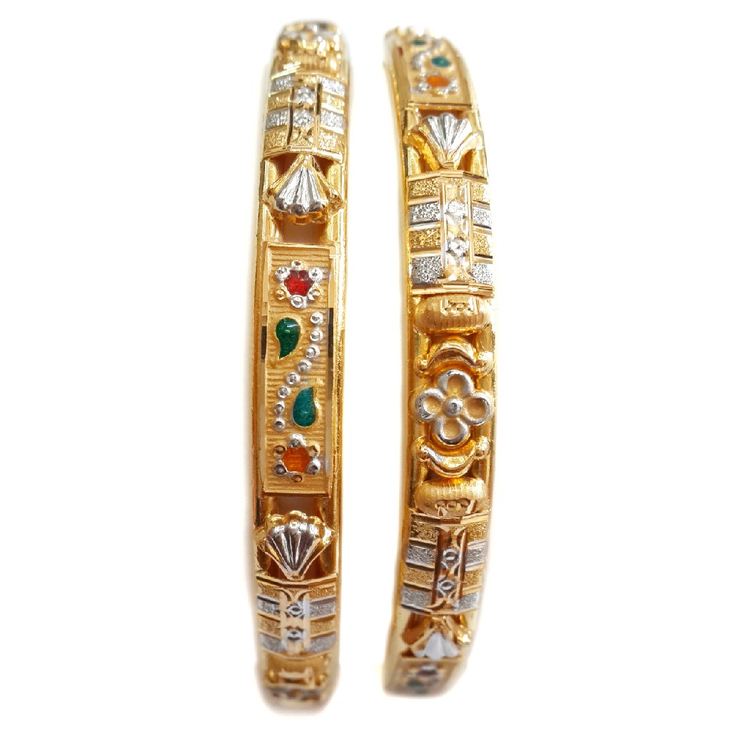 22kt Gold Designer Kadli Bangles MG...