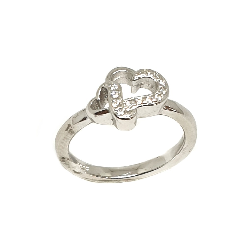 925 Sterling Silver Heart Shape Rin...