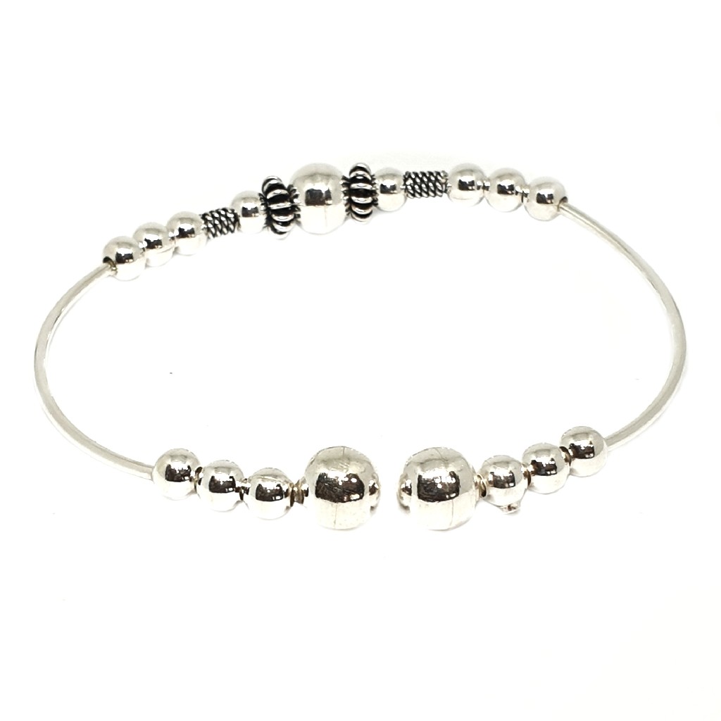 925 Sterling Silver Ladies Kada Bra...