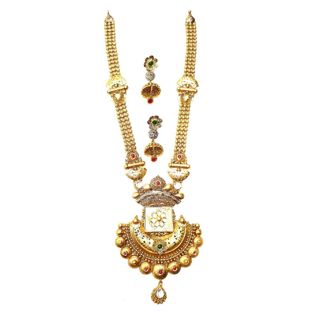 916 Gold Rajputana Style Antique Ne...