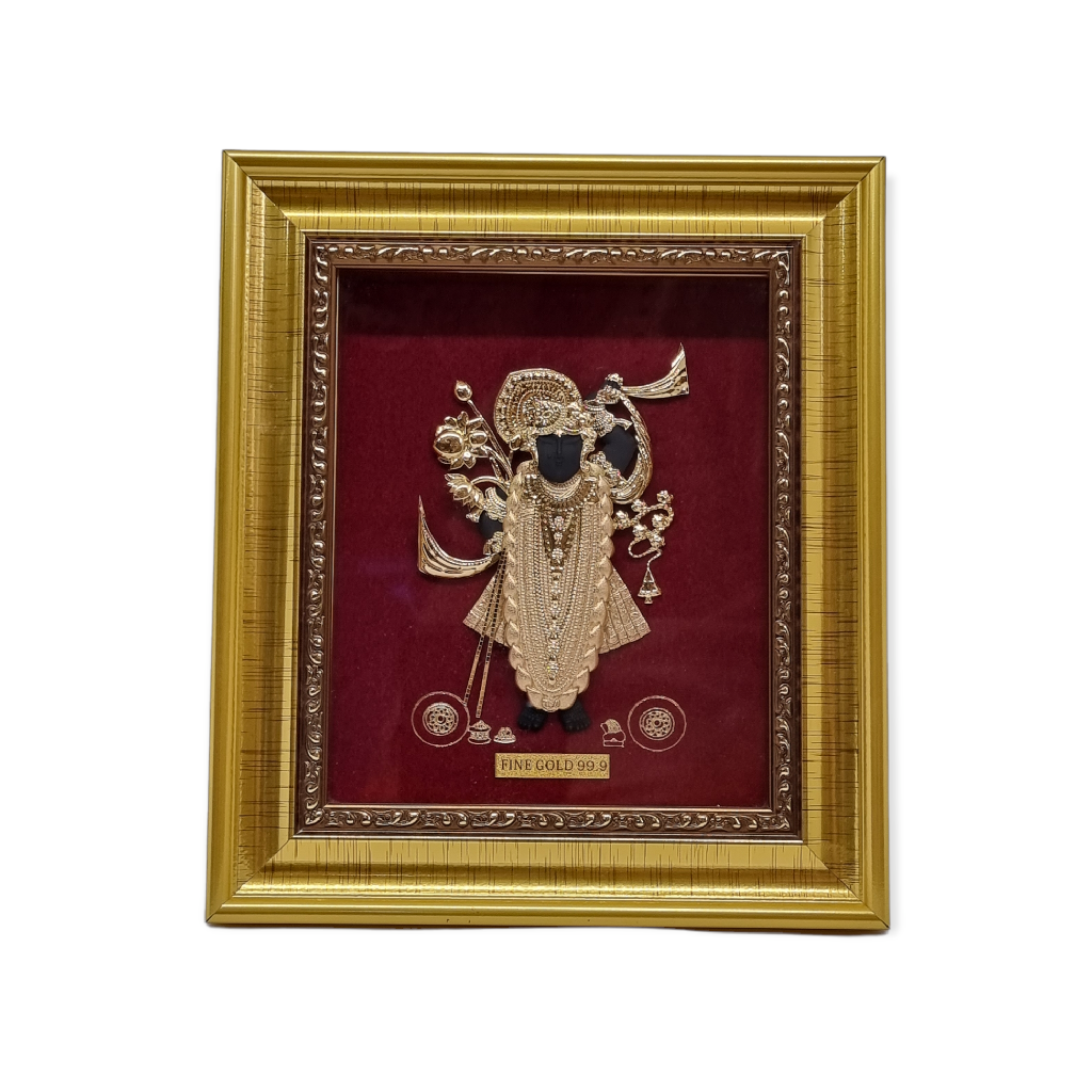 24kt gold shrinathji frame