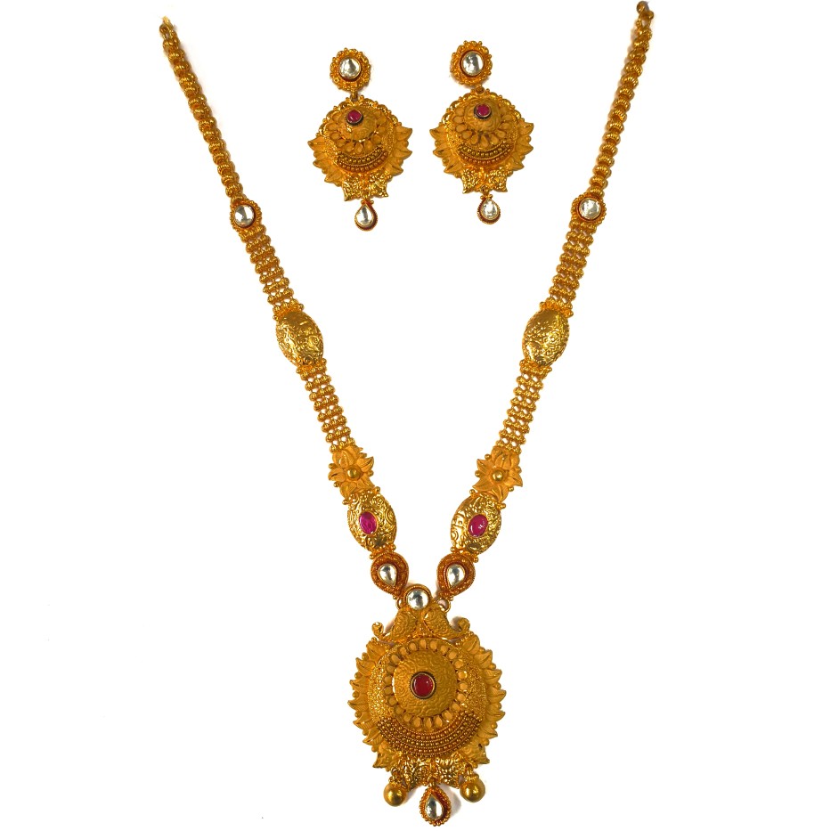 One gram gold forming necklace set...