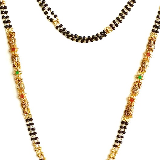 22k Gold Antique Mangalsutra MGA - GM010