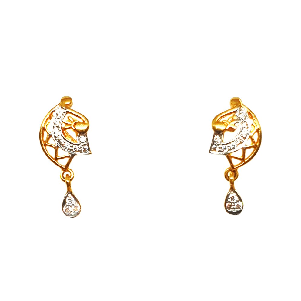 22K Gold Fancy Earrings MGA - BTG0025