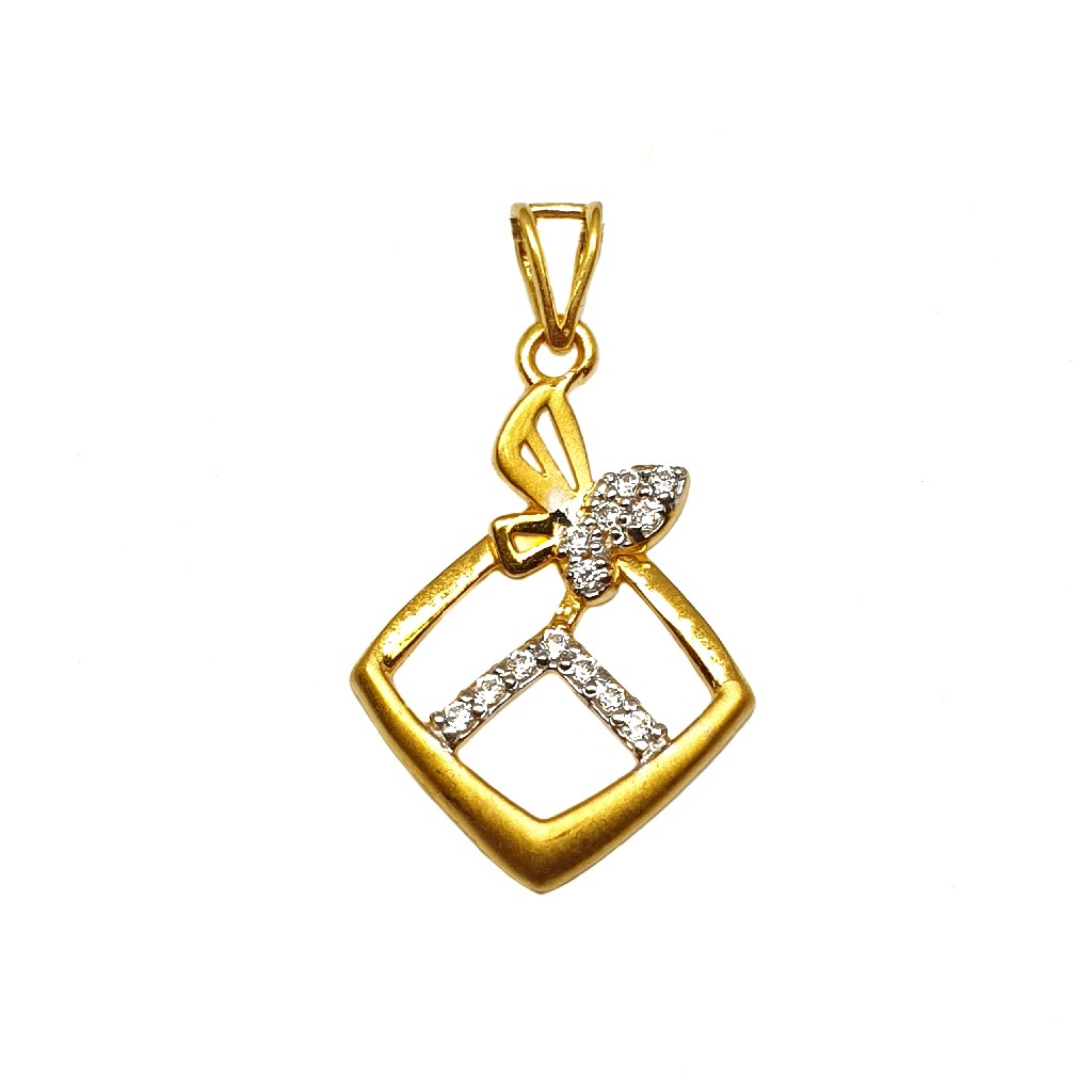 22K Gold Butterfly Shape Pendant MG...