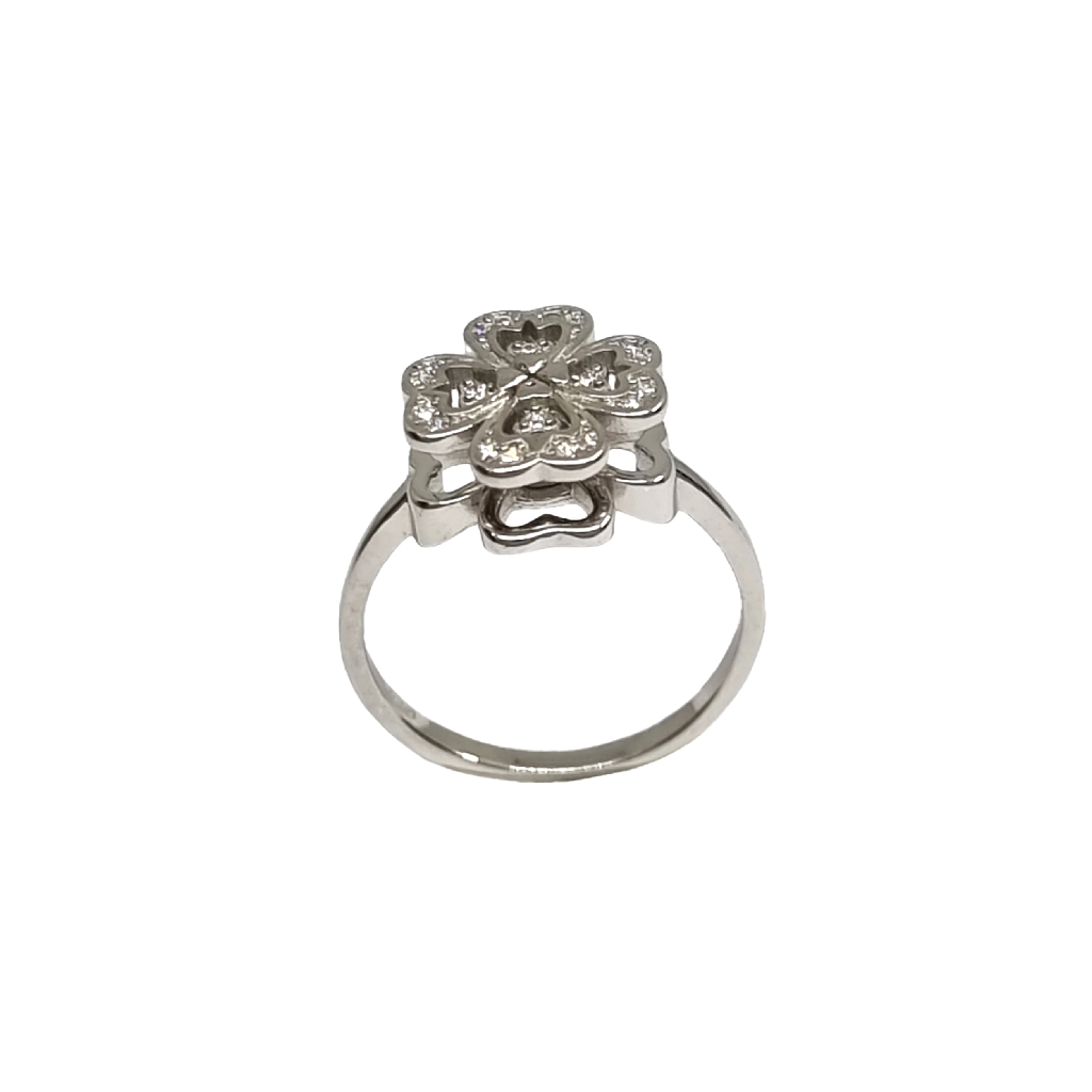 Flower Movable Ring In 925 Sterling...