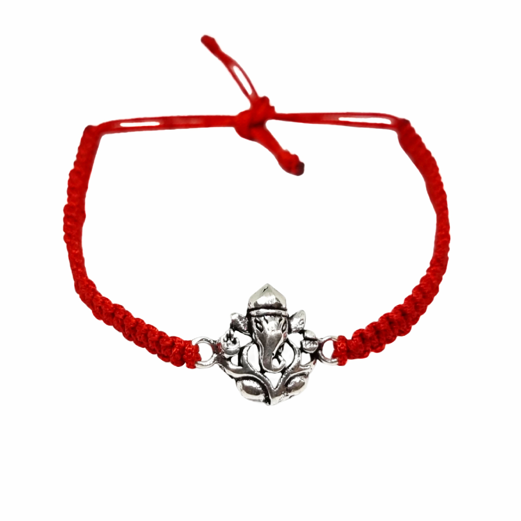 Ganapati Bappa Broach Rakhi In 925 Silver