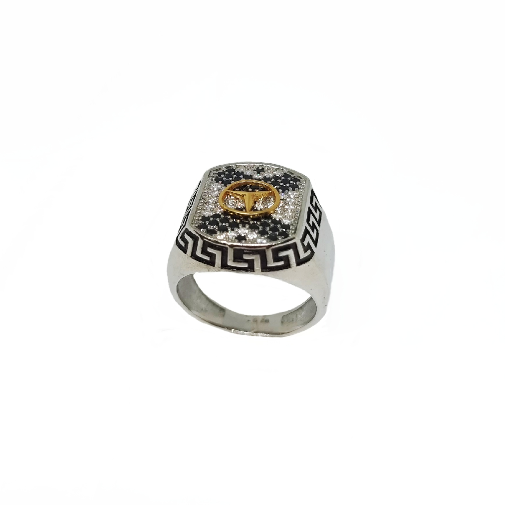 Mercedes Symbol Gents Ring In 925 Sterling Silver MGA - GRS2761