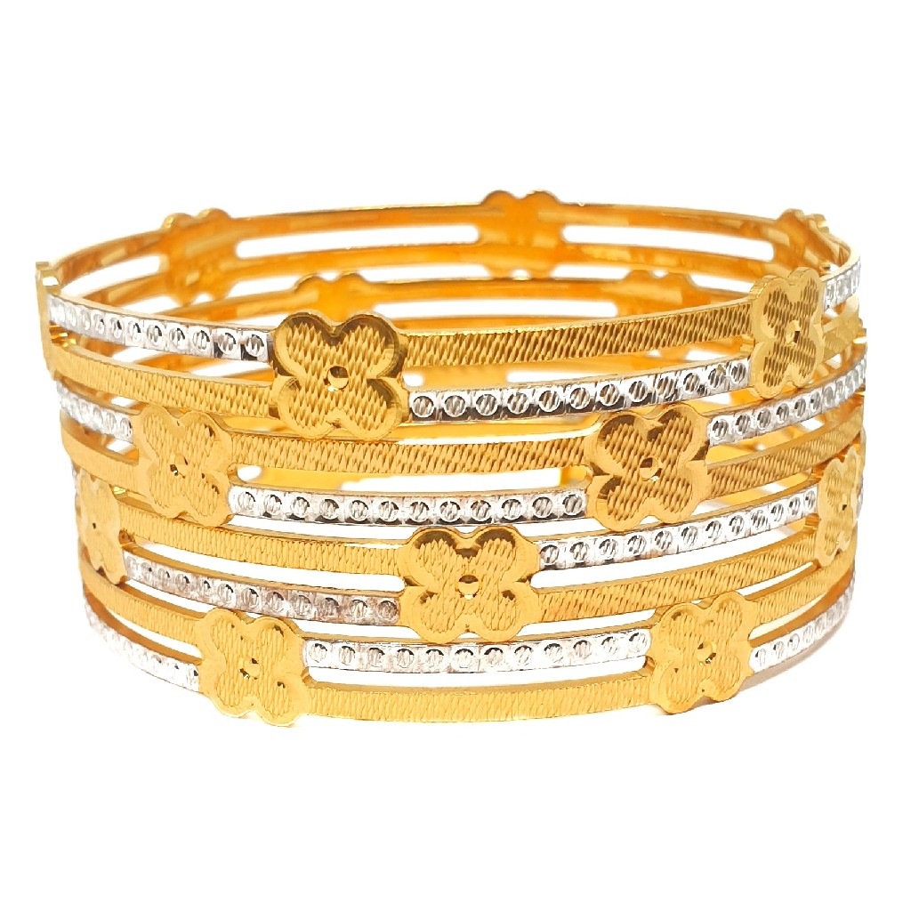 One gram gold plated 4 piece bangle...