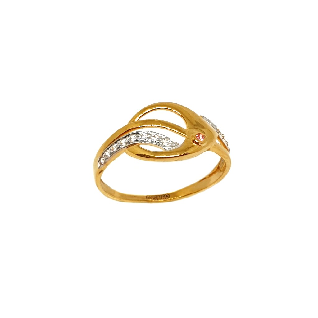 22K Gold Designer Ladies Ring MGA -...