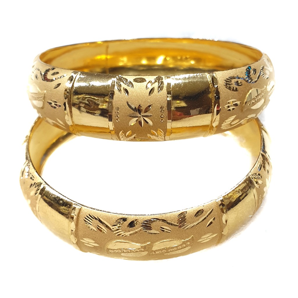 916 yellow gold Patla Bangles MGA -...