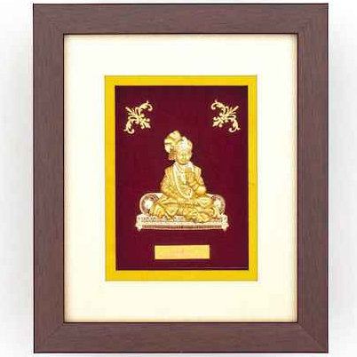 Shree SwamiNarayan Frame In 24K Gol...