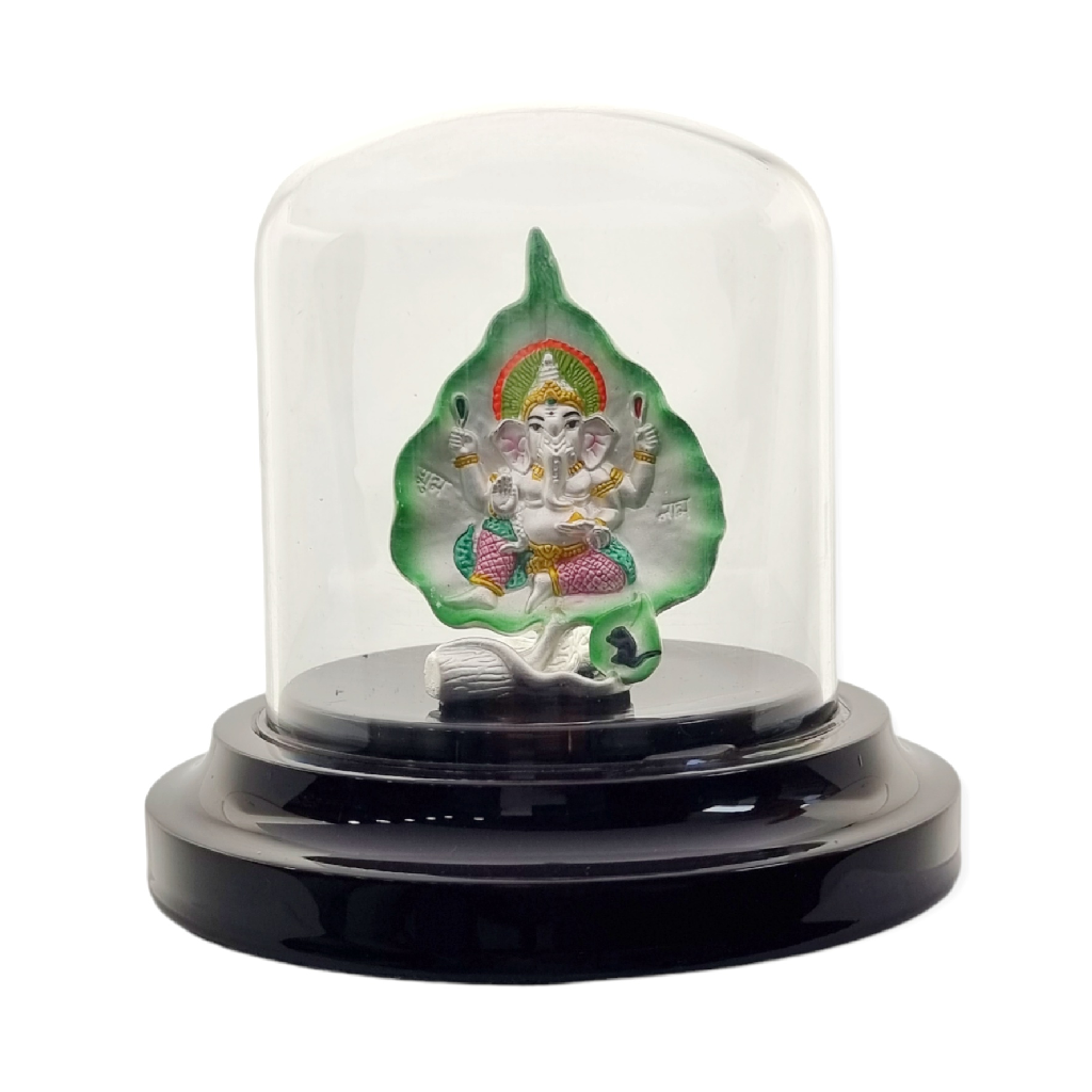 Shree Ganapatiji On A Leaf In 999 S...