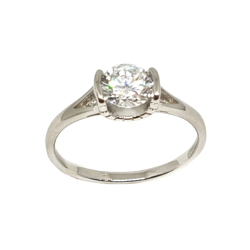 925 Sterling Silver Solitaire Diamo...