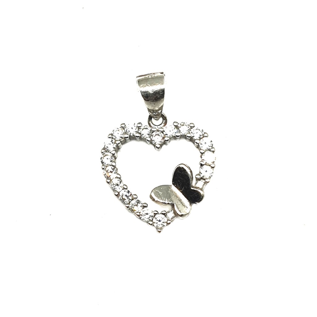 925 sterling silver heart shape pen...