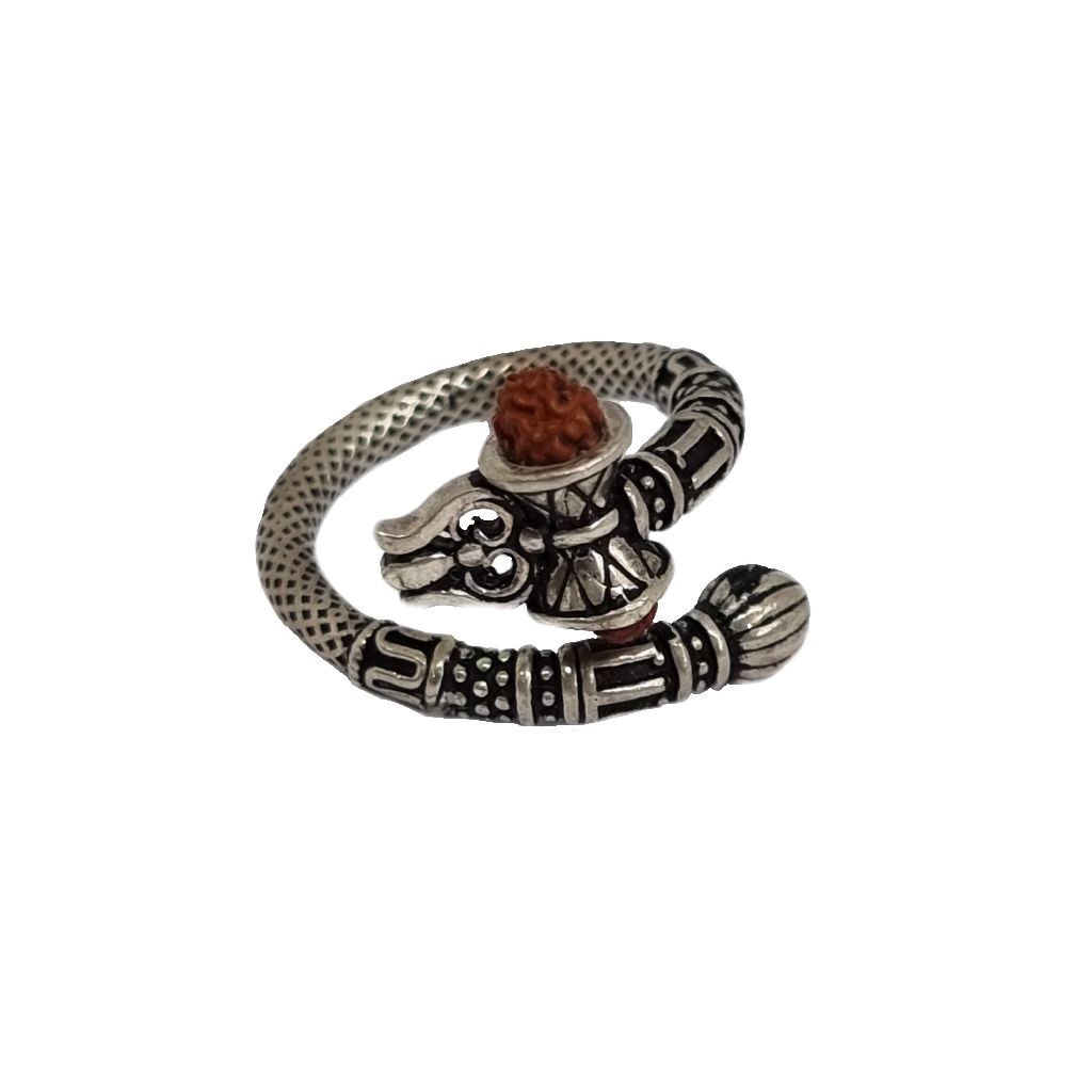 Trishul Ring For Spirituals In 925 Sterling Silver MGA - GRS2355