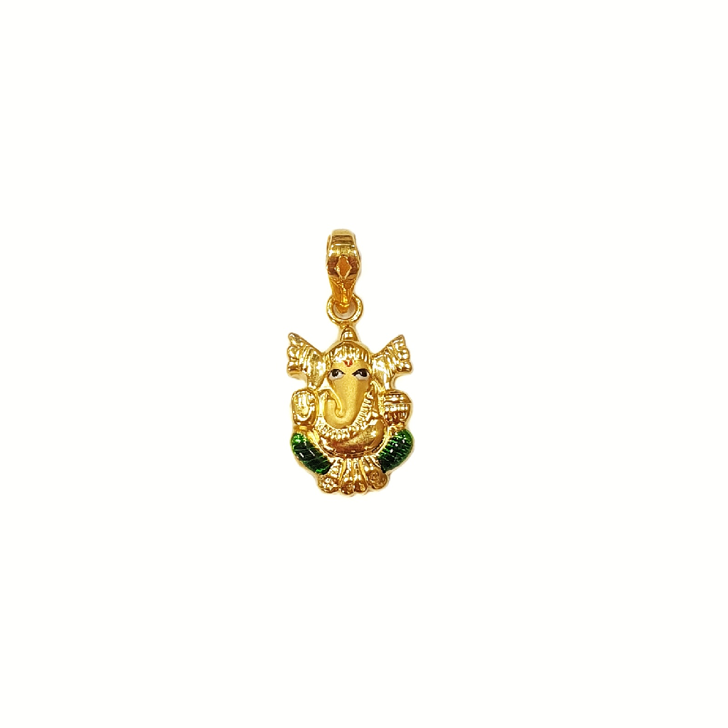 Shree Ganeshji Pendant In 18K Gold...