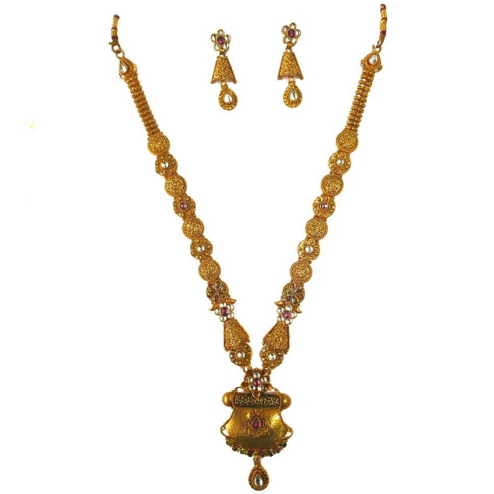 1 gram gold forming necklace set mg...