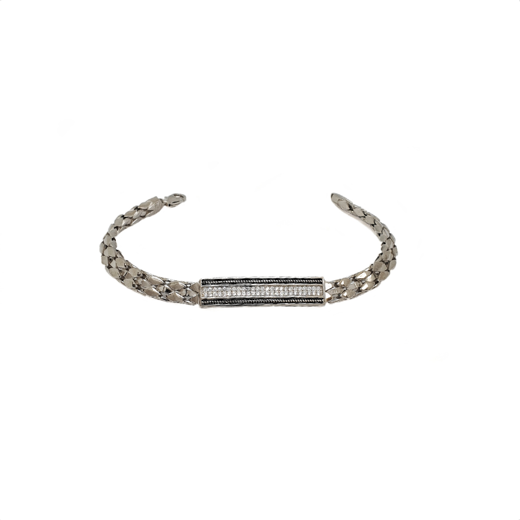 Diamond Bracelet In 925 Sterling Si...