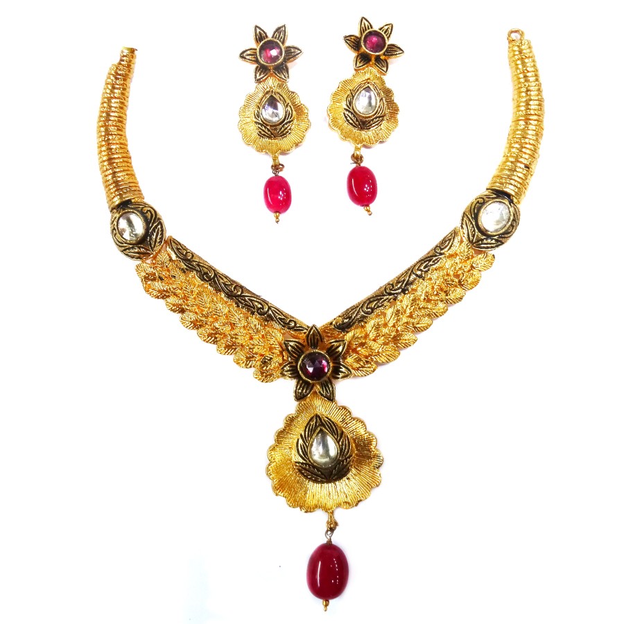 One gram gold forming antique neckl...