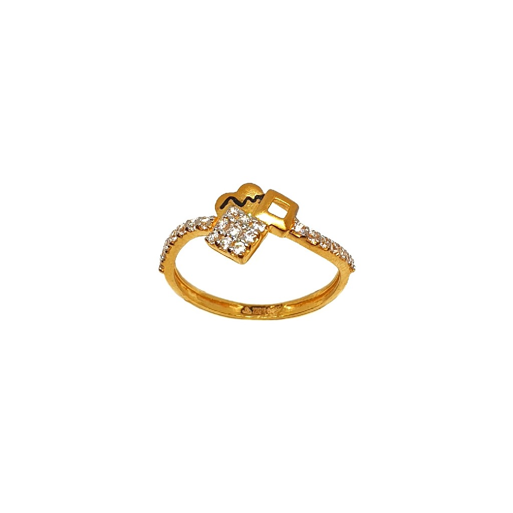 22K Gold Square Shaped Matte Finish...