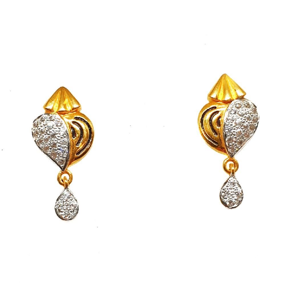 22K Gold Designer Earrings MGA - BT...