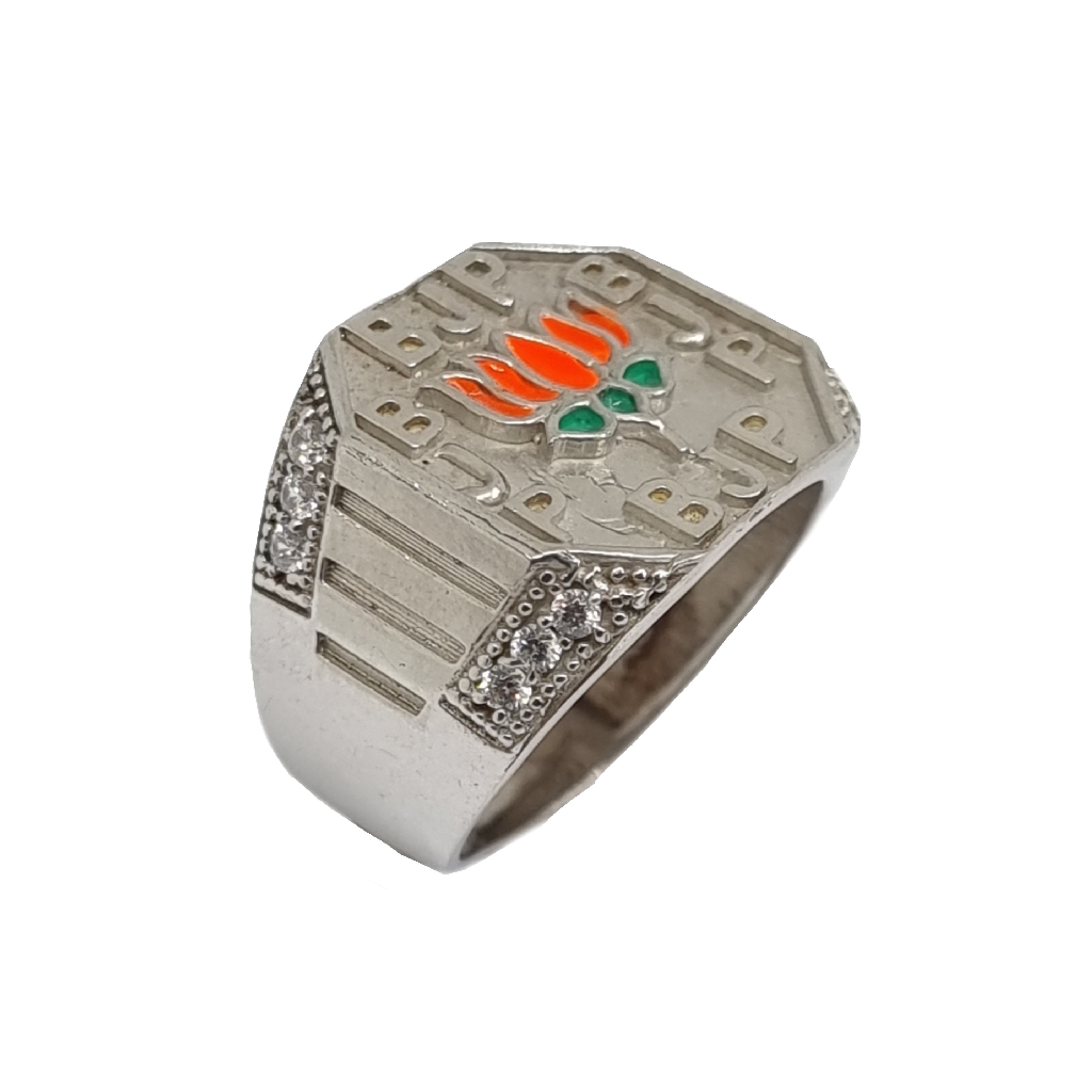 BJP Lotus Symbol Ring In 925 Sterli...