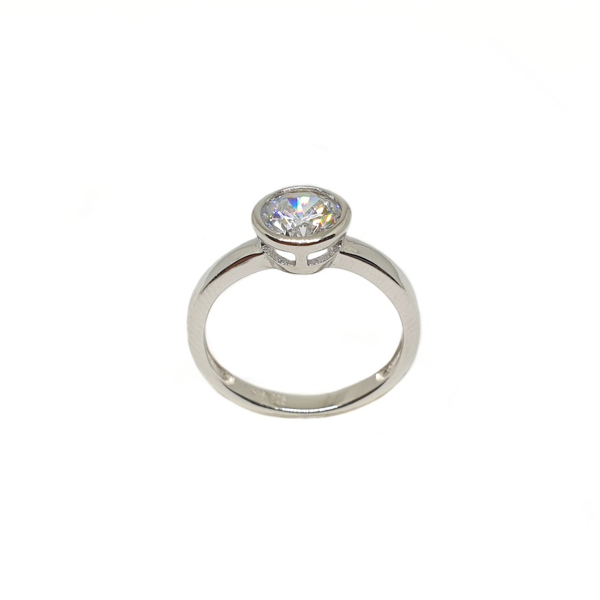 925 Sterling Silver Solitaire Diamo...