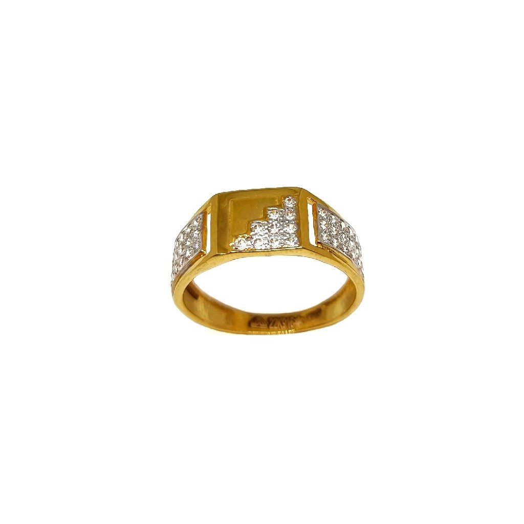 22K Gold Matte finish Designer Ring...