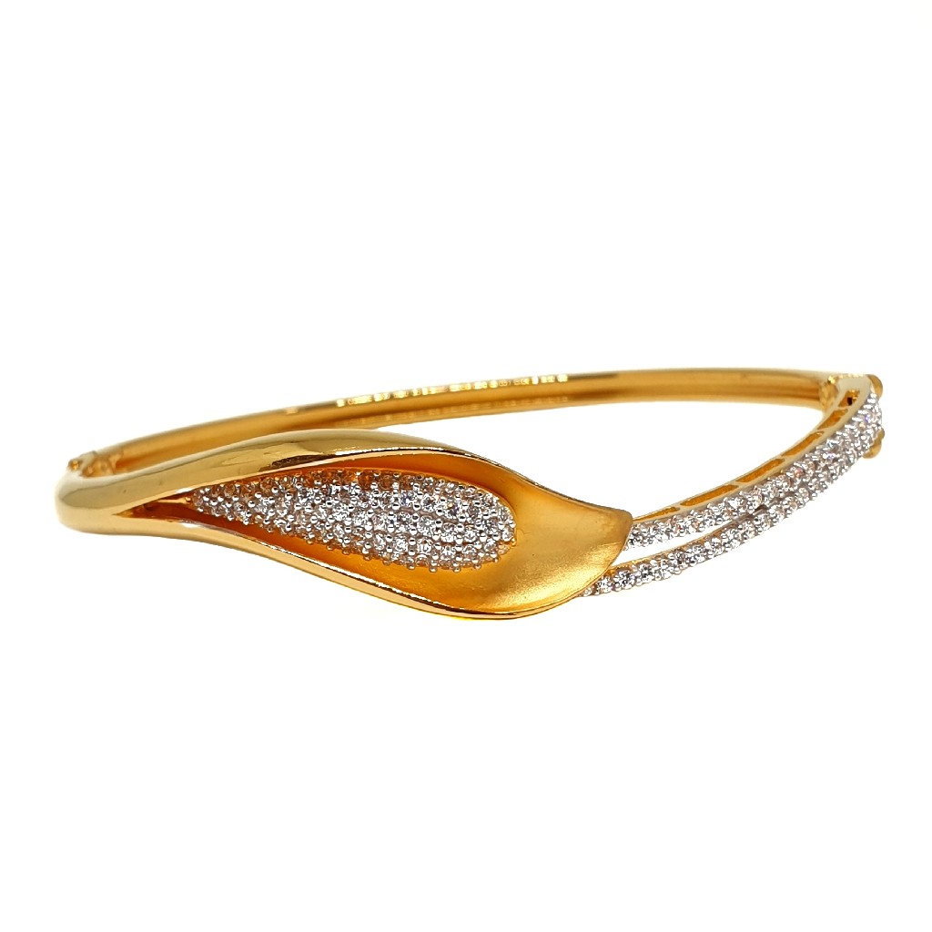 22k gold designer cz diamond bracel...