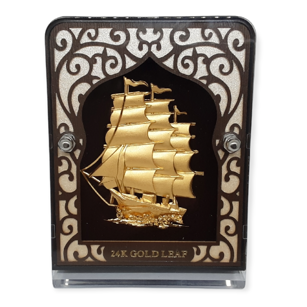 24kt Gold Leaf Ship Frame MGA - AGE...