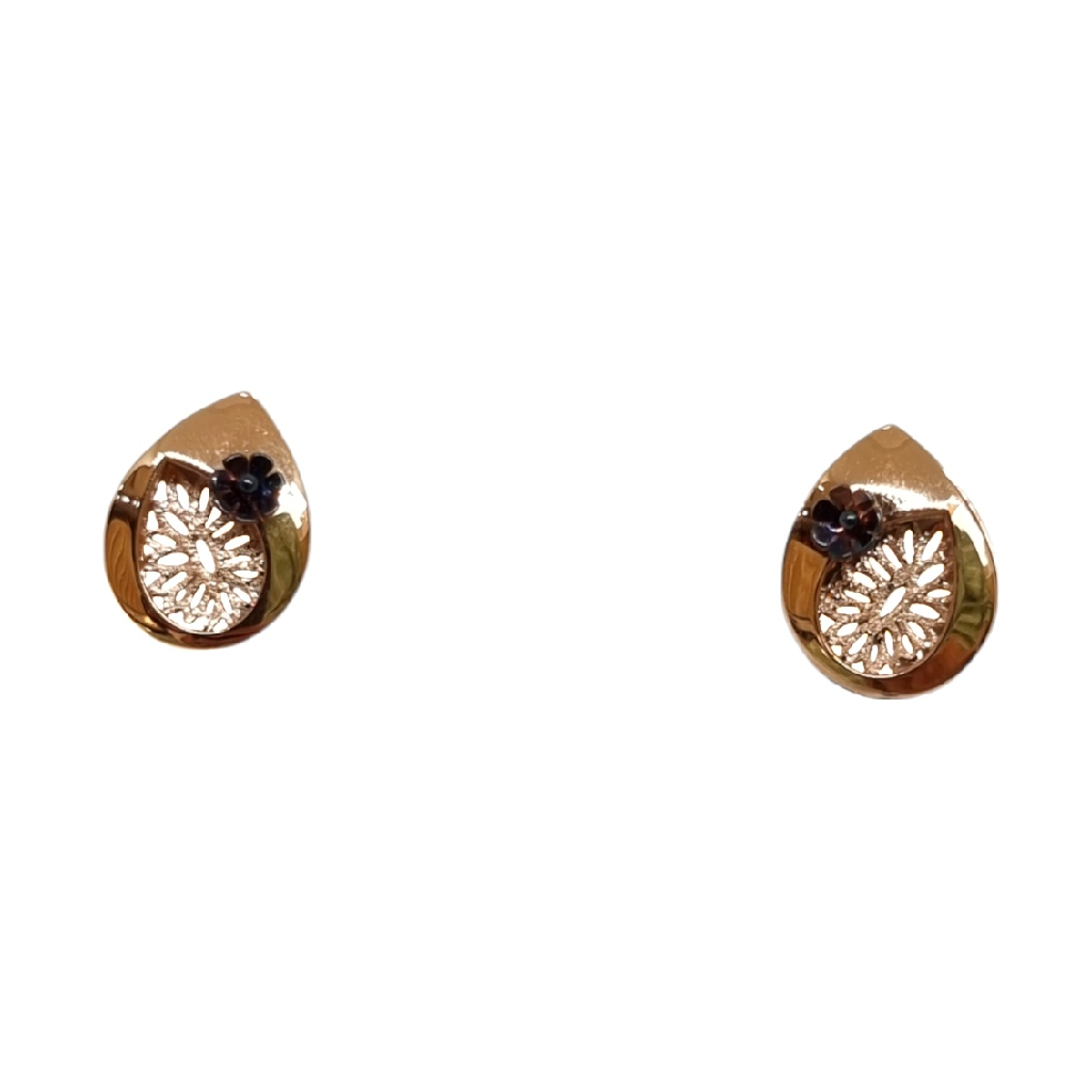 18K Rose Gold Modern Earrings MGA -...